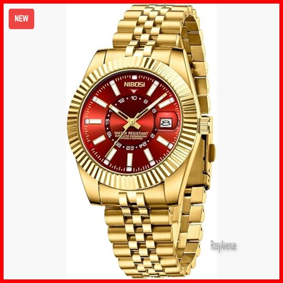 Other - Stainless Steel Dress Watch with Date, Water Resistant, Japanese Quartz Movement